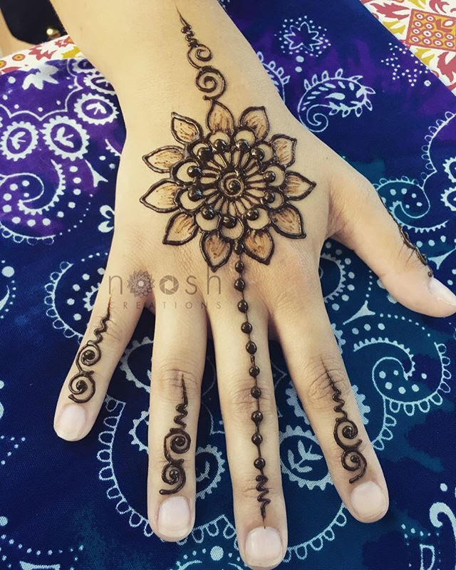 Cute Easy Mehndi Designs For Girls