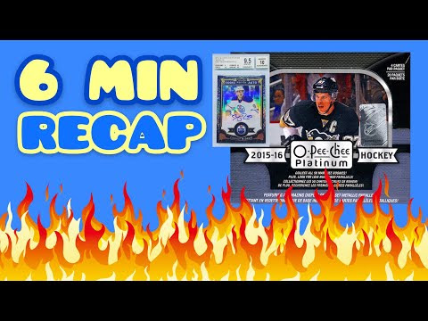 Live sports trading card group breaks 2015 16 Opc Platinum Hockey Hobby Box Break Music Recap