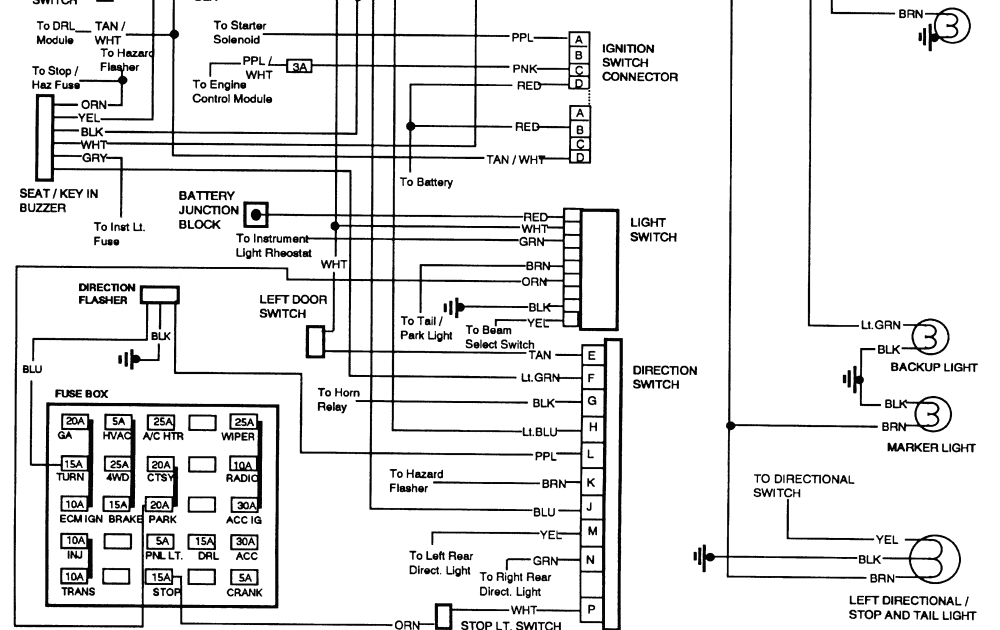 1989 Chevy Brake Light Wiring Diagram - Wiring Diagram Schema