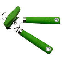 Tasty Manual Can opener with silicone handle in green