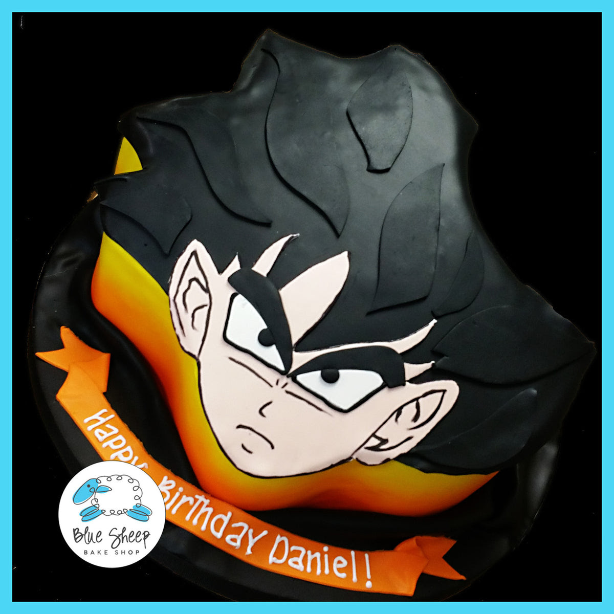 I knew nothing about dragonball z before i started this cake, but i sure learned a lot by the time it was finished! Dragon Ball Z Birthday Cake Blue Sheep Bake Shop