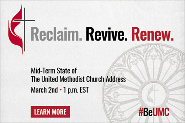 Council of Bishops President Bishop Thomas J. Bickerton will deliver a mid-term State of The United Methodist Church address at 1 p.m. U.S. Eastern time on March 2.