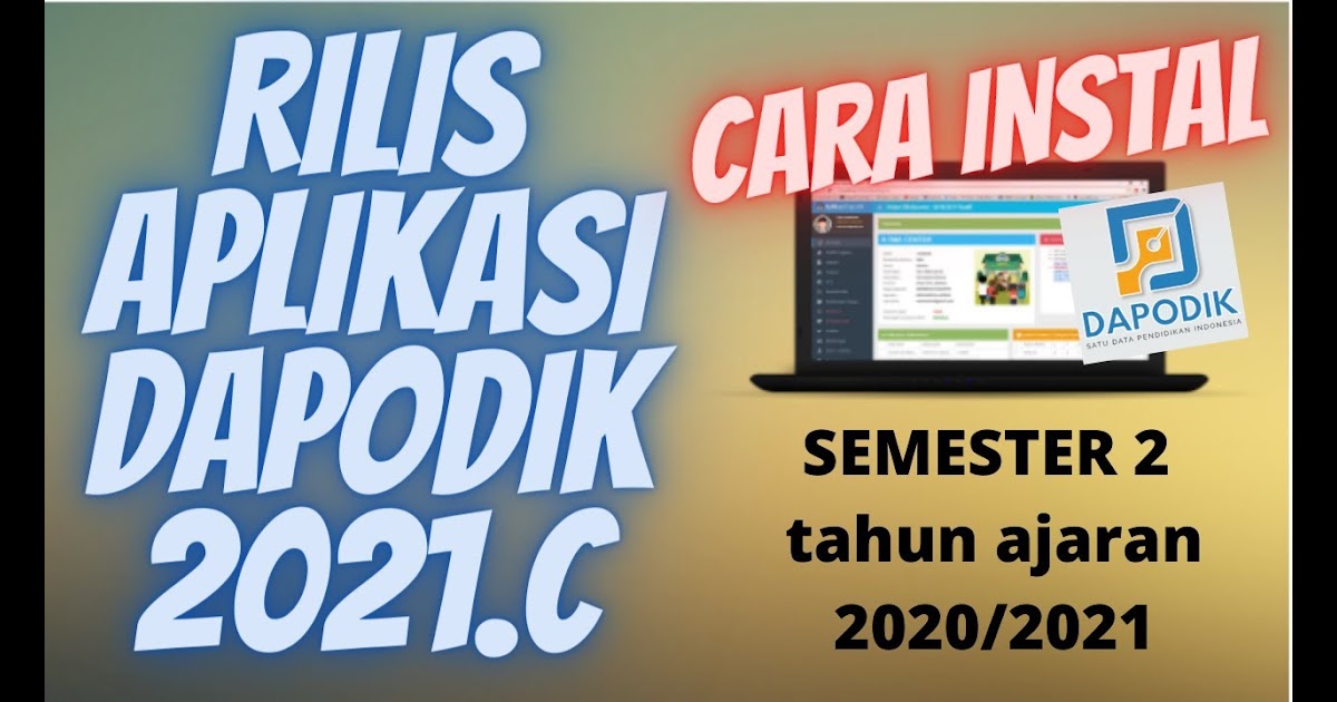 Prefil Dapodik 2021 - Download Prefil 2021 : Cara Instal ...