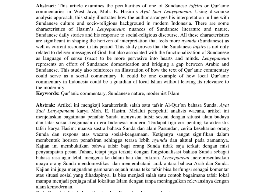 Contoh Artikel Sunda Di Koran Contoh Wawancara Singkat