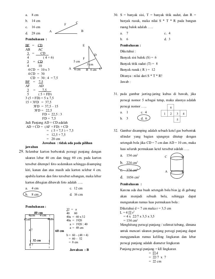 Contoh Soal Matematika Kelas 12 Sma Prediksi Un Dan