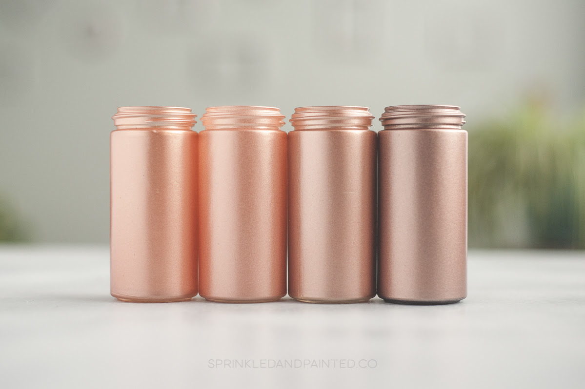 Sulfate, paraben, & cruelty free! Rose Gold Acrylic Paint For Airbrushing Sprinkled And Painted At Ka Styles Co