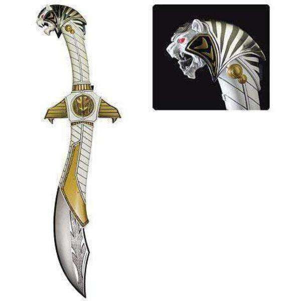 Image of Mighty Morphin Power Rangers White Ranger Legacy Saba Die-Cast Sword Replica