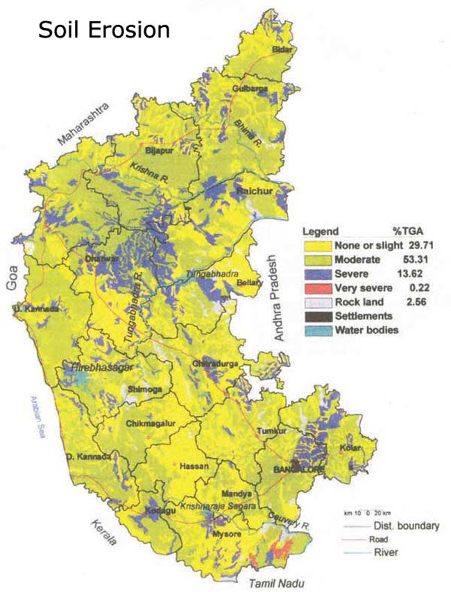 Jungle Maps: Map Of Karnataka With Districts