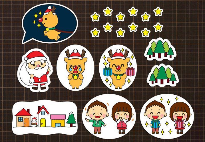 無料ダウンロード クリスマス ペープサート 無料 Fuutou Sozai