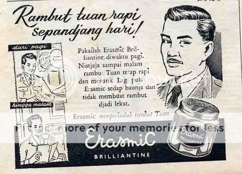 Iklan Jadul  Minyak Rambut  Erasmic