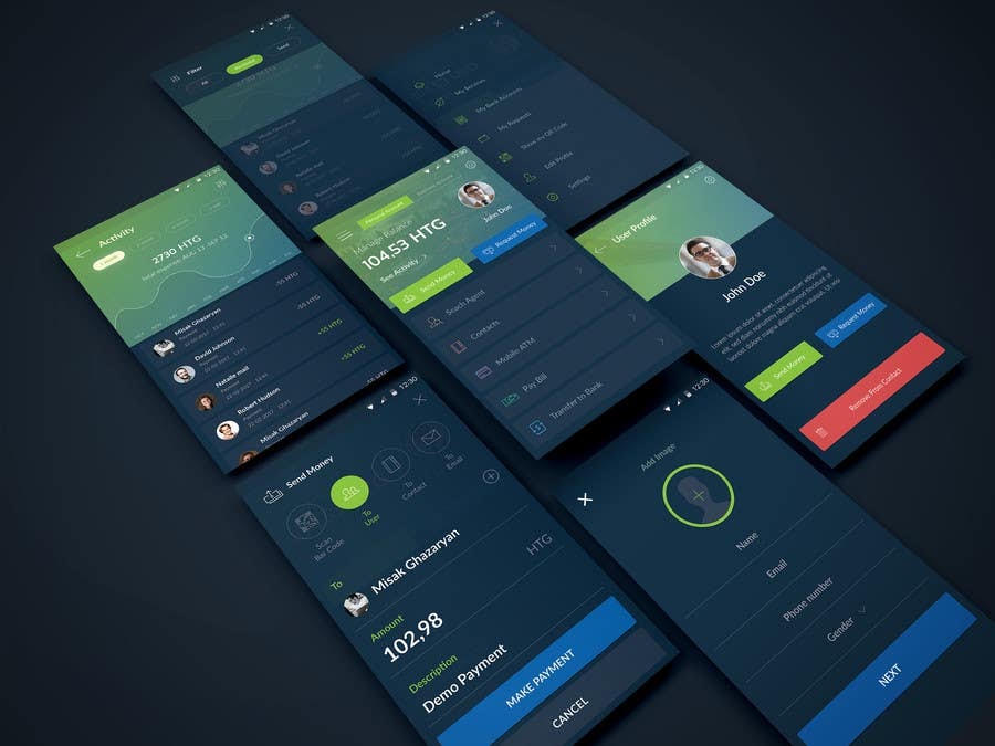 Free App Interface Mockup