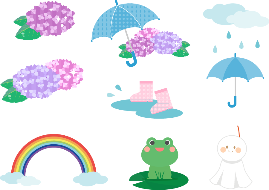 すべての動物の画像 新鮮な梅雨 いらすとや