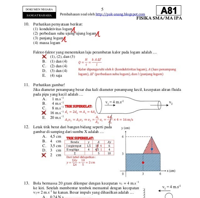 Kumpulan Soal Dan Pembahasan Fisika Sma