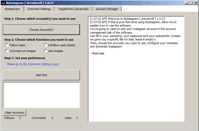 HACKS N CRACKS: Download Botstagram Crack V 1.0.23 Updated - 759 x 499 gif 42kB