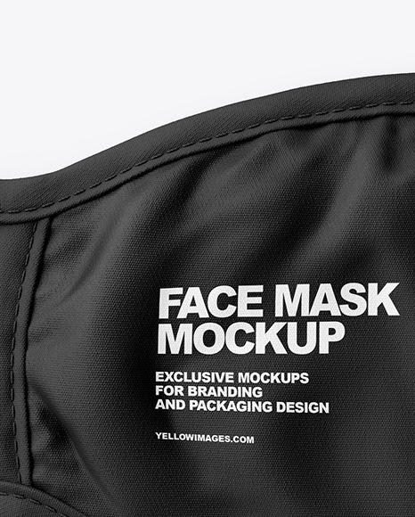 Download Black Face Mask Mockup Psd - Free Mockup fully layered, easily customizable photo realistic PSD ...