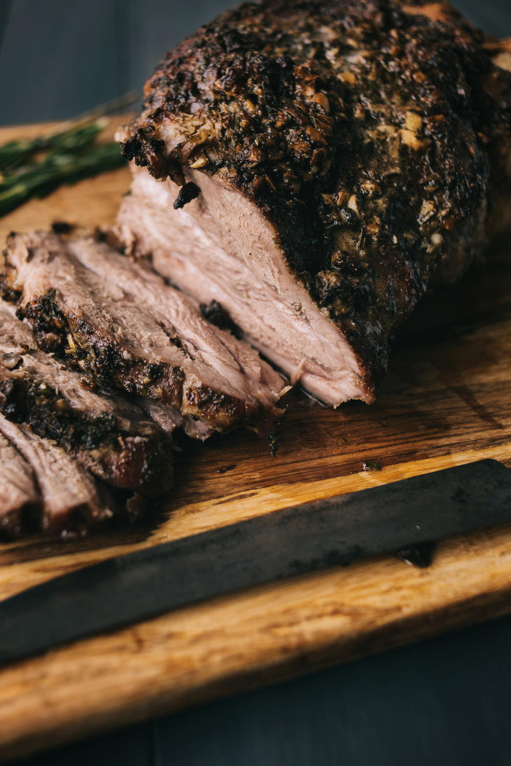 Remove the pork shoulder from the oven; Oven Roasted Pork Butt With Rosemary Garlic And Black Pepper Cookstr Com