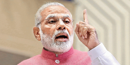 Modi raises finger on Indian Express, From InText
