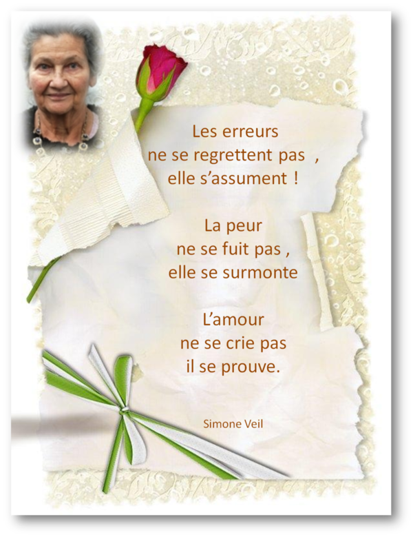 Une sélection de 20 citations et proverbes sur le thème l'enracinement (1943). Belle Citation De Simone Veil