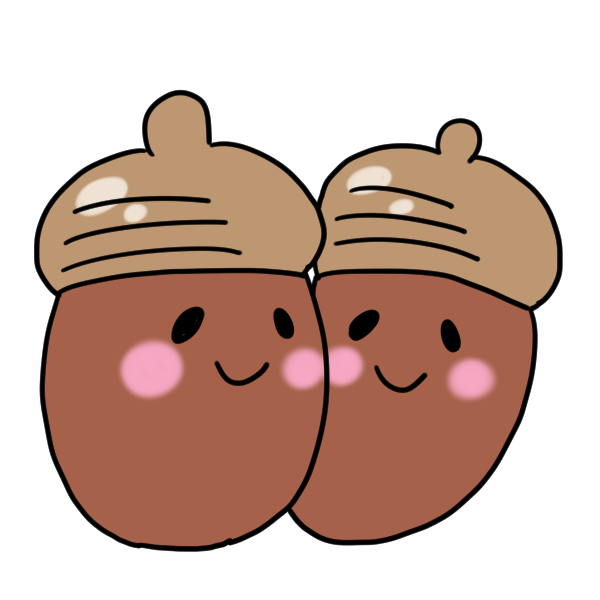 最高の動物画像 50 フリー かわいい どんぐり イラスト