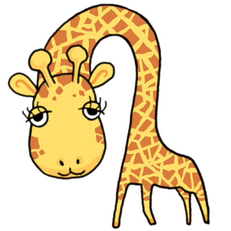すべての動物の画像 ベスト50 キリン イラスト かわいい 簡単