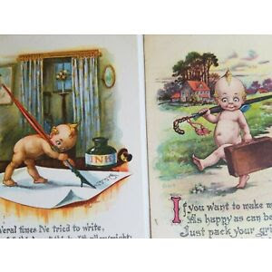 2 Vintage Postcards Gartner Kewpies T…