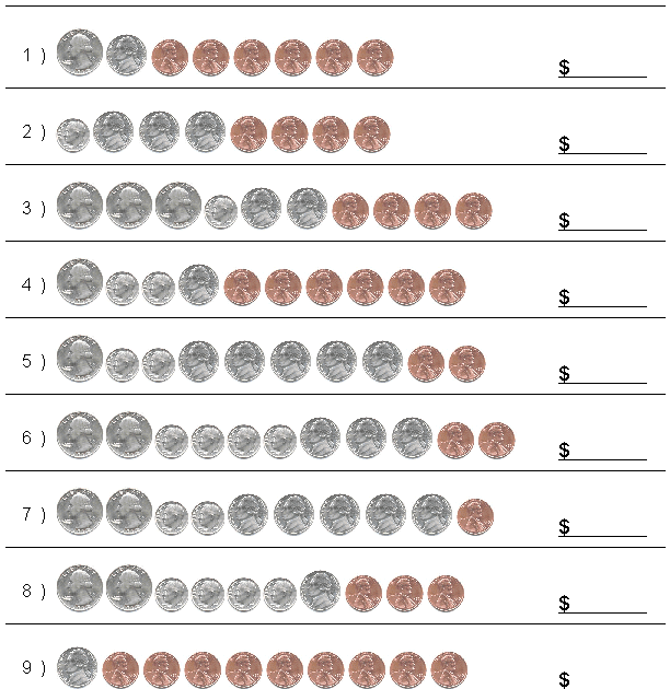 money counting worksheets 3rd grade math worksheets