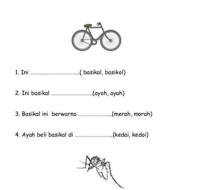 Soalan Bahasa Melayu Pemahaman Tahun 4 Ujian Mac - Gambar Con