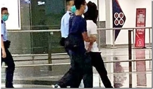 Wang Kwan-wa - Arrestatie luchthaven - 2 juli 2020