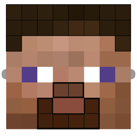 Optifine schaltet jede menge effekte ab und nimmt optimierungen vor, um die. Minecraft Steve Maskenvorlage Basteln Mit Papier Vorlagen Zum Ausdrucken Fur Kinder