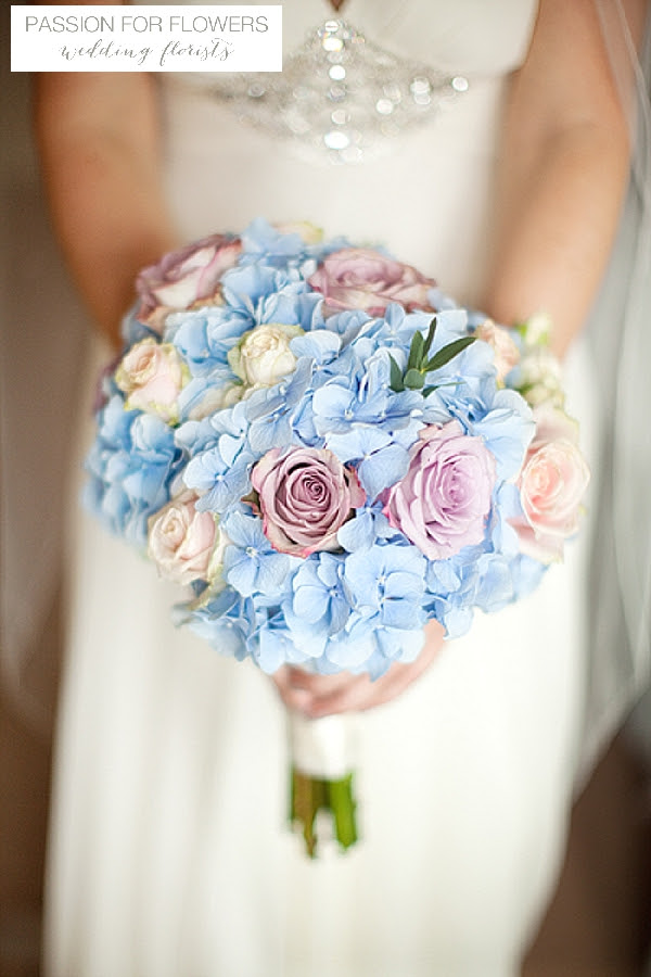 This color scheme can work if you are choosing vibrant shades of each color or more pastel shades, as you can see in the photos below. Blue Wedding Flowers Passion For Flowers Florists