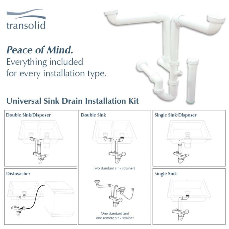 Check spelling or type a new query. Transolid Fireclay Villa 32 In Farmhouse Kitchen Sink Kit With Faucet Grids Strainers And Drain Installation