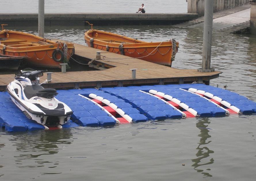 Yact: Get Floating dock plans plastic barrels