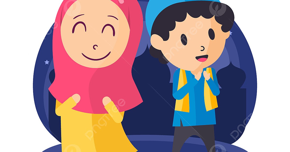 Gambar Animasi  Anak  Laki  Laki  Dan Perempuan Muslim  Info 