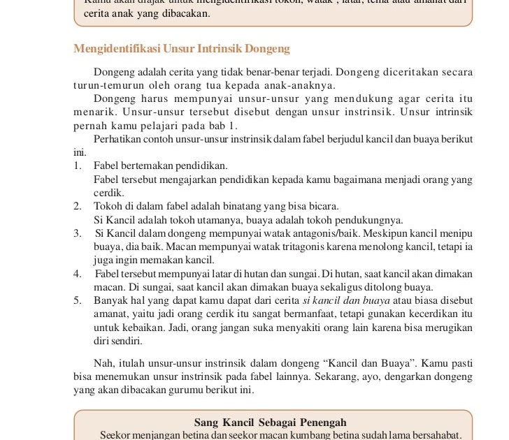 Contoh Narrative Text Fabel Media Belajar Bahasa :: CONTOH 