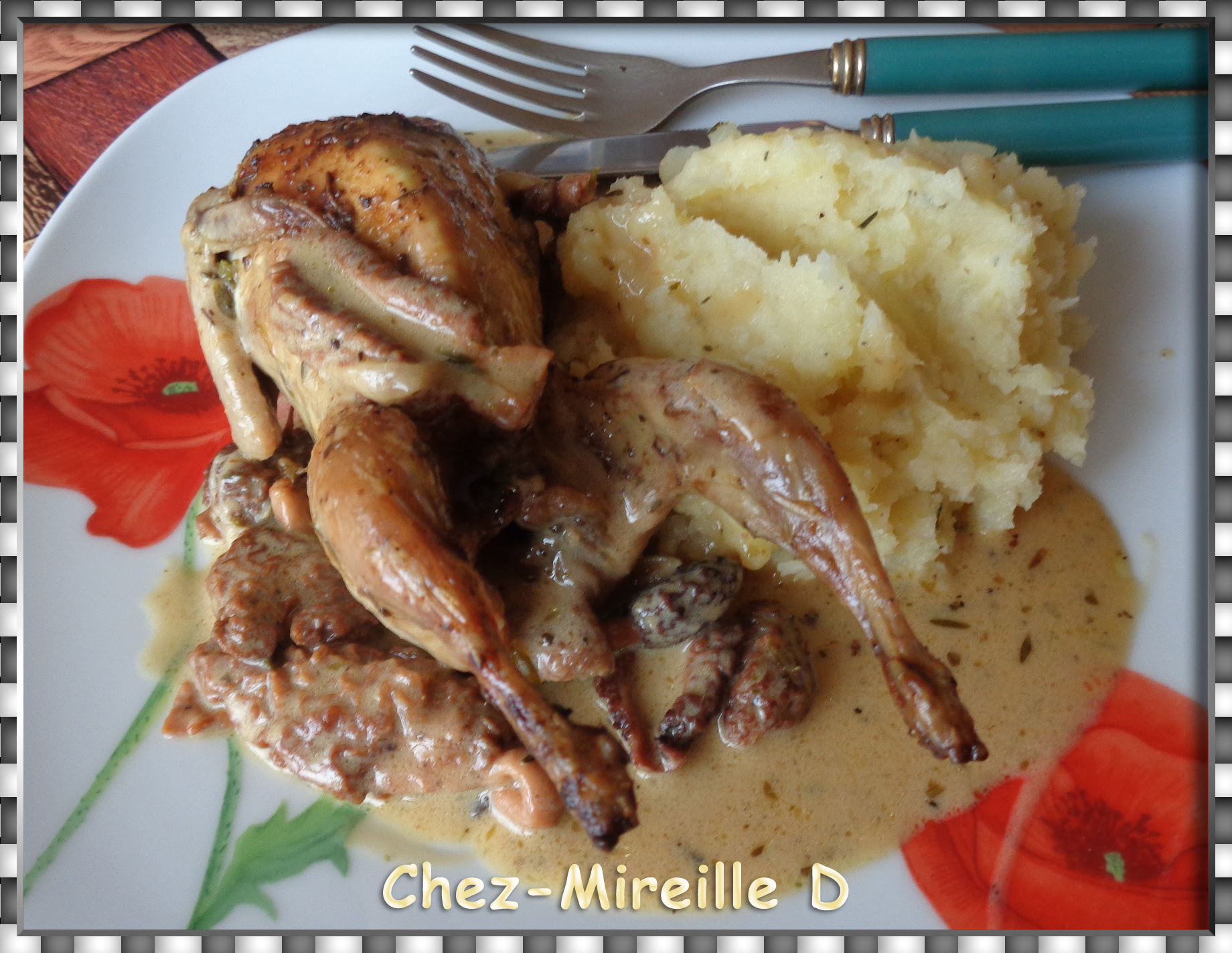 376 recettes d'oeufs de caille faciles : Cailles En Cocotte Sauce Morilles Et Foie Gras Chez Mireille D