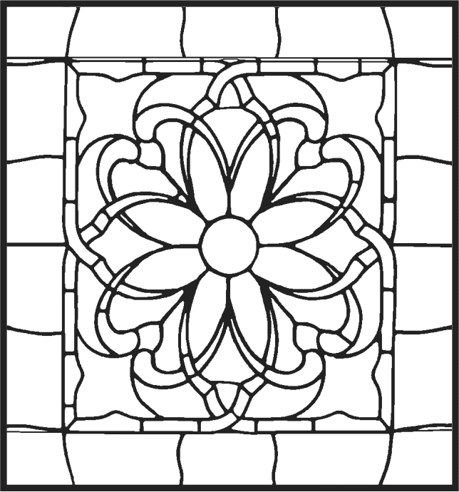 Er zijn 12 verschillende thema's om uit te kiezen. Mooie Kleurplaat Bloem Glas In Lood Met Voorbeeld