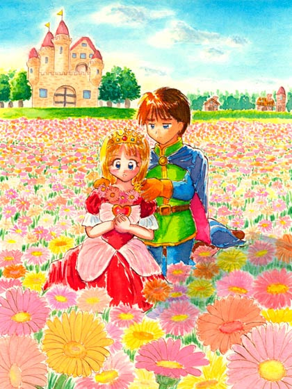 完了しました 花畑 イラスト 花畑 イラスト かわいい Fitgazojp