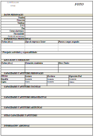 Puedes descargarte los 3 ejemplos desde aquí otro ejemplo de cv que se está usando en la actualidad son los curriculum web, webs como se están especializando. Curriculum Vitae Ejemplos Mexico