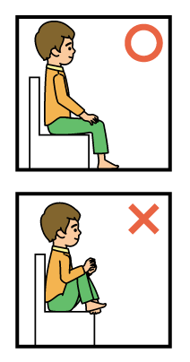正しい姿勢座り方イラスト
