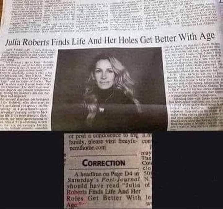 Julia Roberts Headline