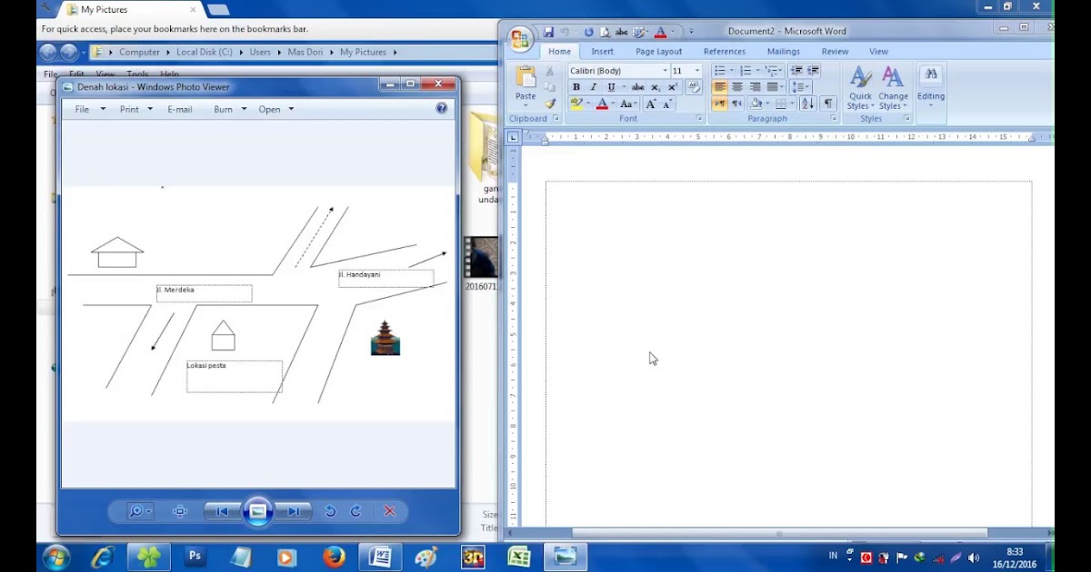  Cara  Membuat  Denah  Rumah  Di Microsoft  Word 2010 Contoh 