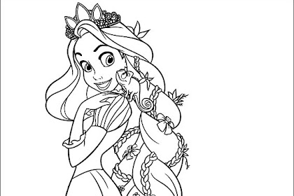 Princess Coloring Pages Rapunzel