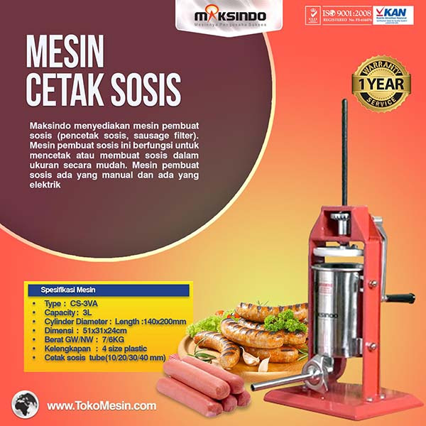 Dicemari limbah pabrik, satgas citarum harum majalaya buat akuarium untuk uji kualitas air. Jual Mesin Pembuat Sosis Cetak Sosis Stainless Steel Di Bekasi Toko Mesin Bekasi