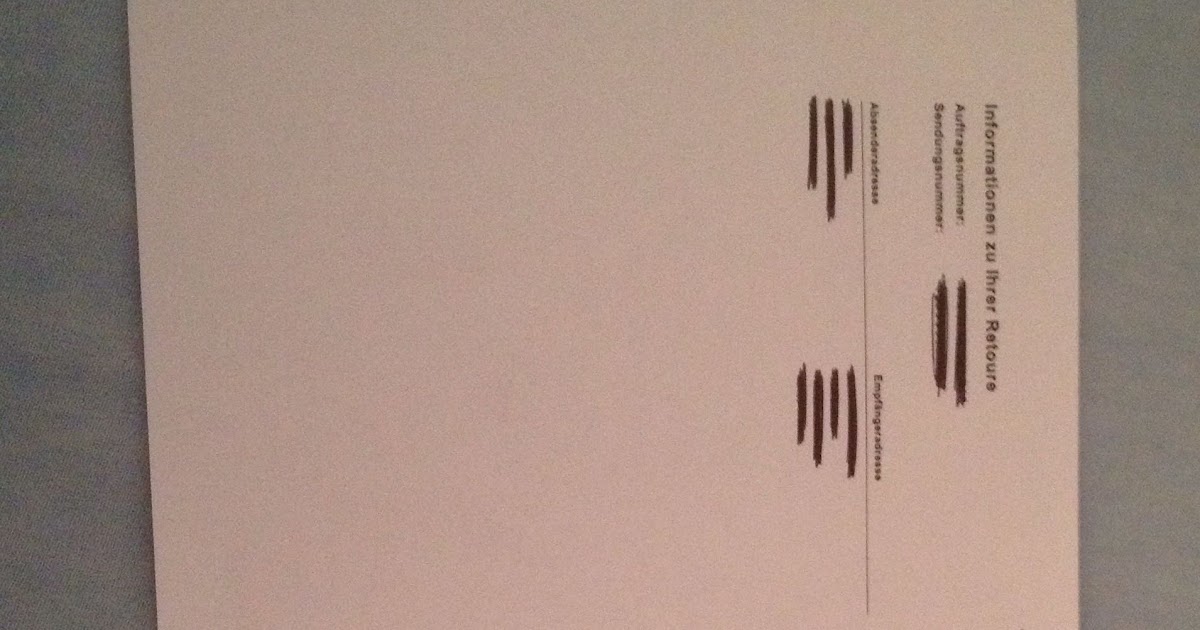 Dhl Retourenschein Ausdrucken Kostenlos - Was Muss Alles ...