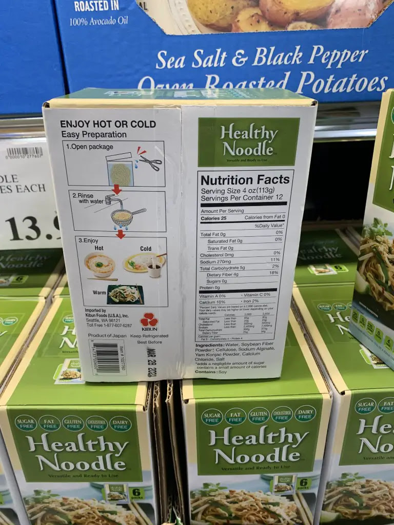 Look for them in the refrigerated section near the meats and cheeses. Costco Healthy Noodle Kibun Foods 6 Bags Costco Fan