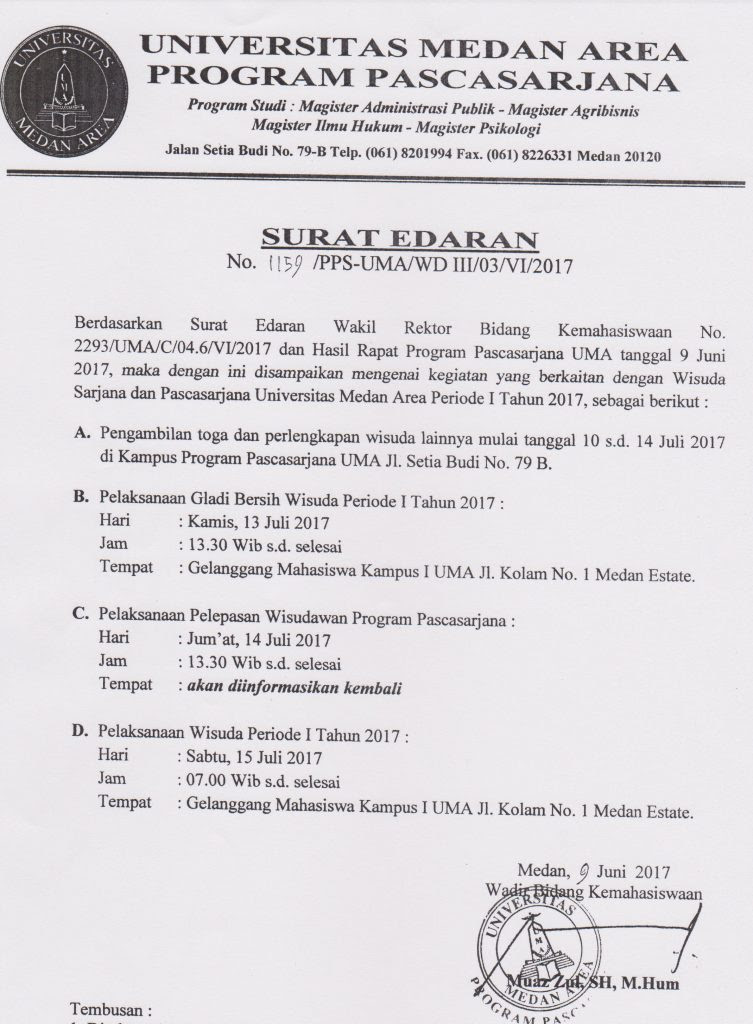 Contoh Surat Edaran Wisuda Contoh Surat