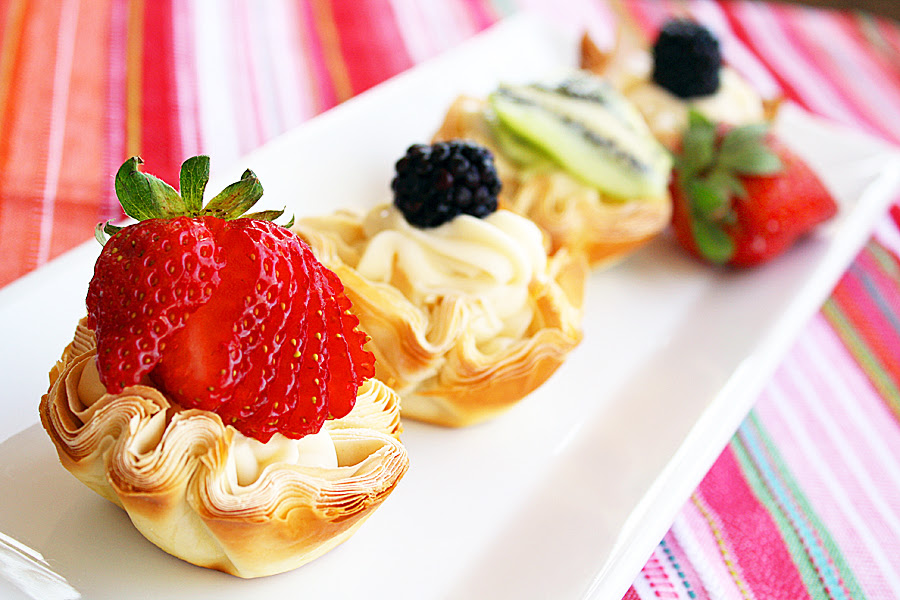 But for some reason, readers have been missing the posts where i have shown how to make these pastries. Fresh Fruit Phyllo Tartlettes The Comfort Of Cooking