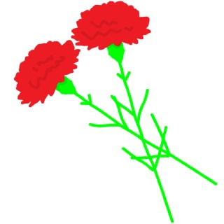 最高のカーネーション イラスト 簡単 かわいいディズニー画像