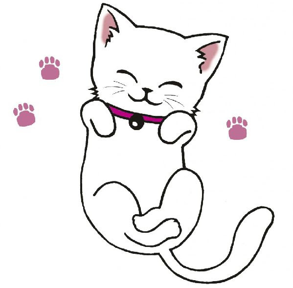 美しい花の画像 最高かわいい 猫 イラスト 簡単