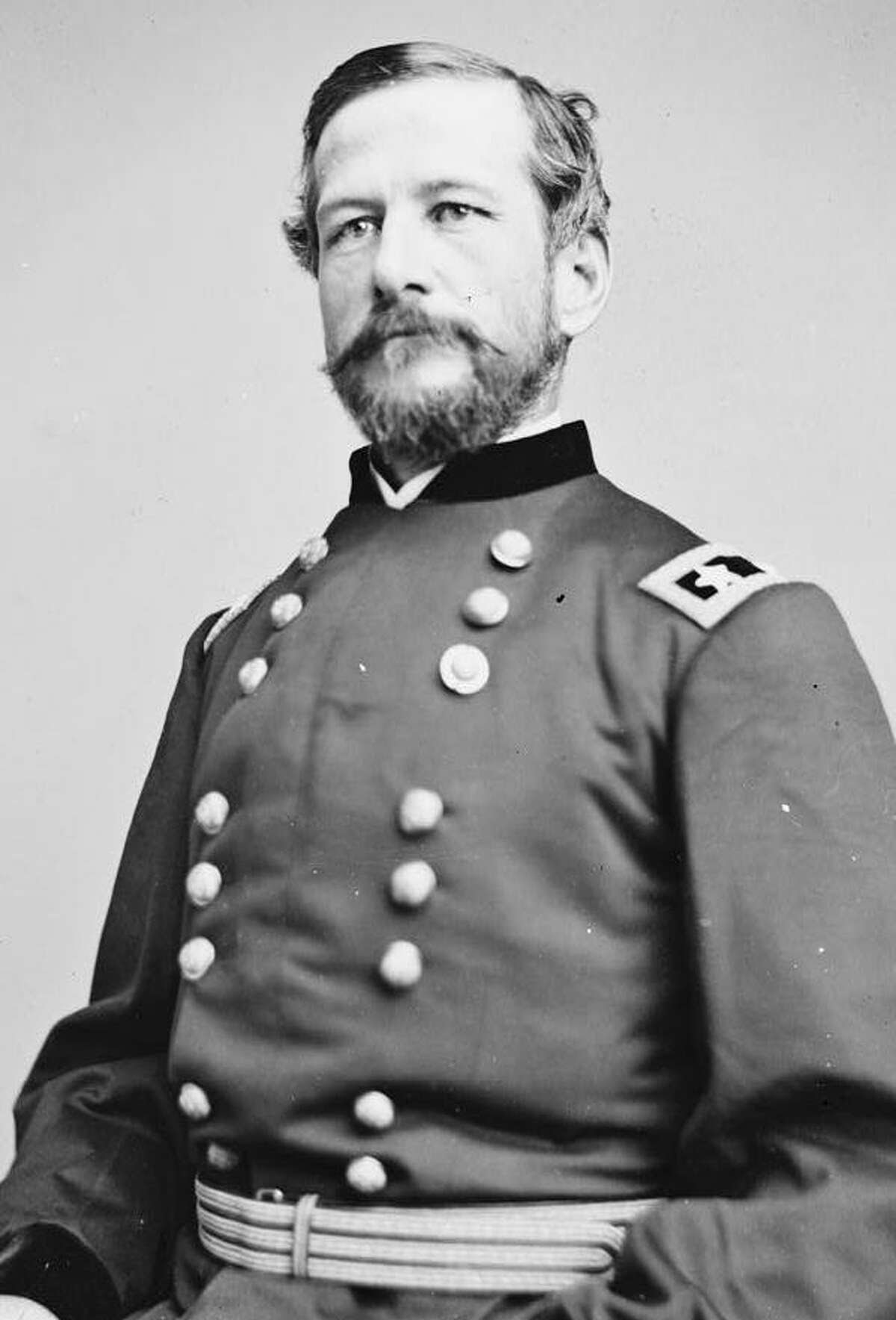 Portrait of Maj. Gen. Alfred
                              Pleasonton, officer of the Federal Army
                              and Union army general. He gave his name
                              to Pleasanton, Calif.